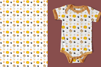 design cute baby and nursery seamless patterns