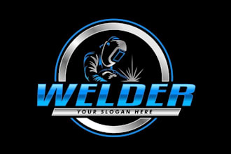 design a professional welding, metalwork industrial logo