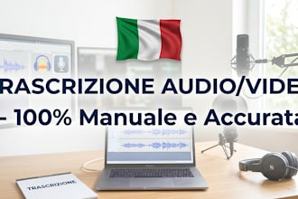 transcribe audio and video in italian accurately and fast