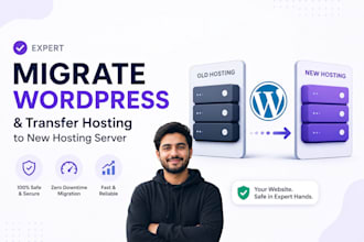 design wordpress website migrate and manage vps server whm and cpanel services