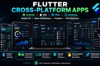 build flutter apps for android ios web and desktop