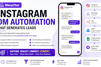 build manychat instagram dm automation for lead generation