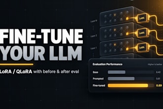 fine tune an llm on your data with lora and full evaluation