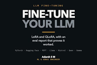 fine tune an llm on your data with lora and full evaluation