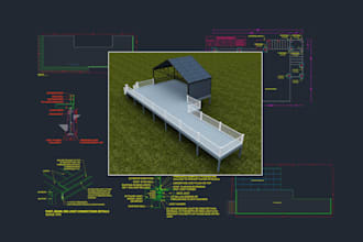 create deck, patio, porch permit drawing set