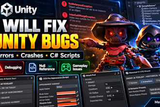 fix unity bugs errors crashes and c sharp script issues