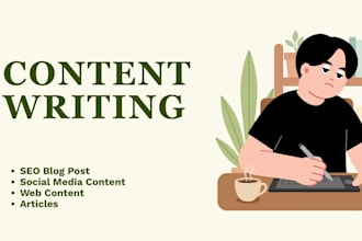 content writing seo blog post web content article writing socia media content