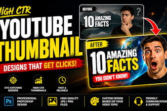 design a clickable youtube thumbnail