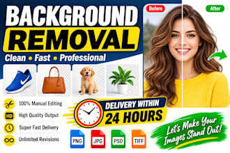 remove background within 24 hours