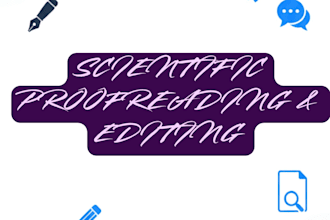 proofread and edit scientific research manuscript