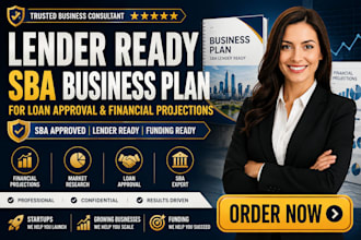 write lender ready sba business plan for loan approval financial projections