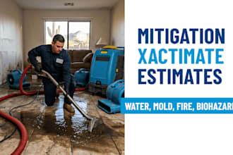 do water, mold, fire, biohazard mitigation xactimate estimates