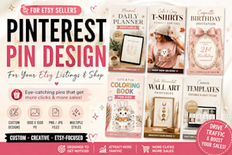 design pinterest pins for your etsy listings and shop
