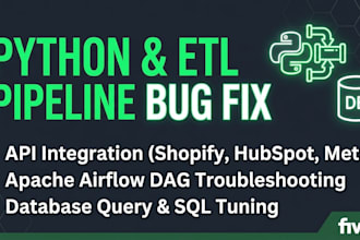 fix your broken python etl pipeline or rest API script