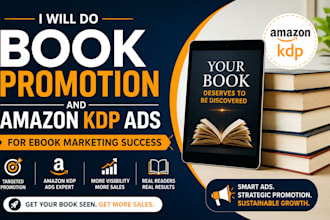 do book promotion and amazon KDP ads for ebook marketing campaigns