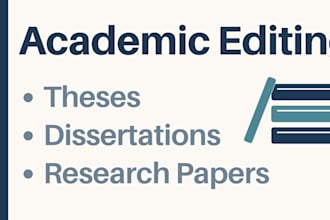 edit your thesis, dissertation or research paper