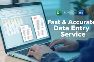 fast and accurate data entry in excel and pdf