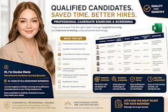 source and screen qualified candidates for your job opening