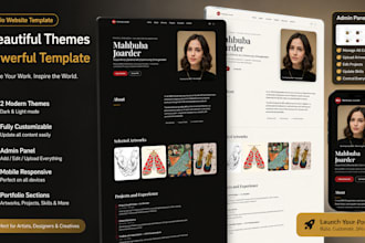 create a modern responsive personal portfolio website