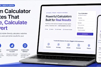build a custom calculator for your wordpress website