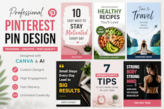 design professional pinterest pins using canva