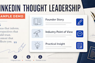 ghostwrite authentic linkedin thought leadership for your brand