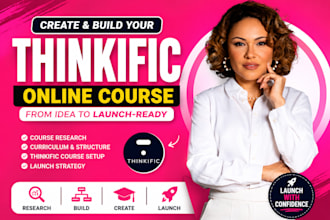 build thinkific course from idea to launch ready, thinkific course website