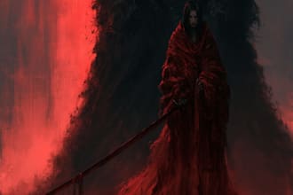 horror dark fantasy female male character desing