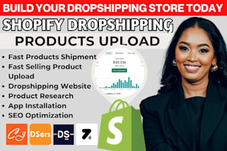 add upload products shopify store design listing cj dropshipping zendrop autods