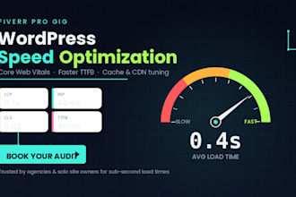 do speed optimization of your wordpress website