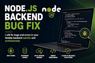 l fix nodejs backend bugs and errors