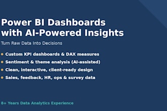 design a powerbi dashboard