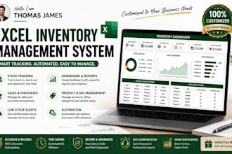 create an automated inventory management system in excel with dashboard