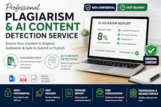 check plagiarism and ai detection report for your documents