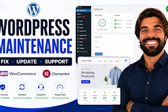 fix wordpress maintenance woocommerce website update, security and support
