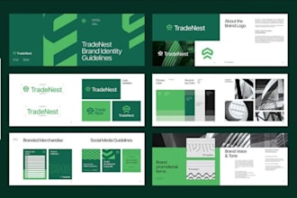 design editable corporate branding kit, logo guidelines for fintech tech agency
