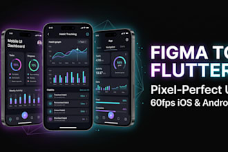 convert figma, adobe xd to flutter UI responsive app
