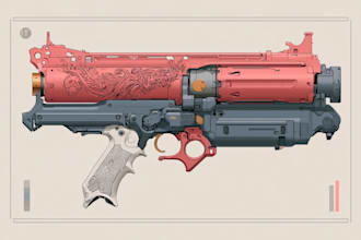 design unique weapons illustrations