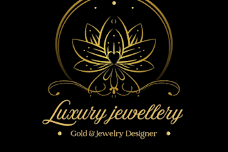 design a luxury gold jewelry logo design