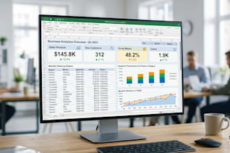 build an excel dashboard or kpi tracker for your business