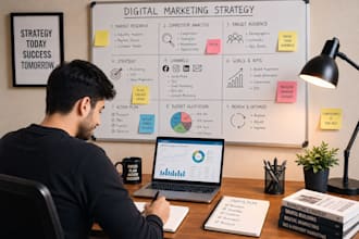 create a digital marketing strategy and research report