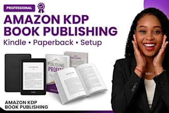 do amazon KDP book publishing, kindle and paperback setup