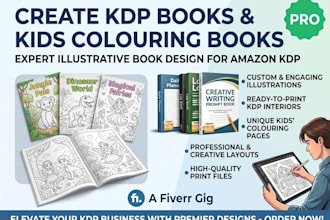 create kids colouring books for KDP