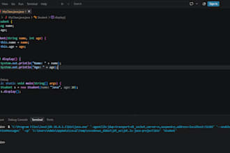 do java javascript programming, coding and debugging tasks