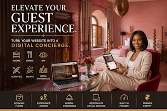 design framer digital guest experiences for luxury hotels, resorts, spas