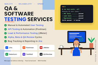 beta test user test manual test QA API test endpoint test and provide feedback