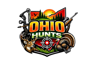 create wonderful and excellent hunting logo design