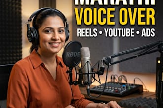record a professional marathi voice over