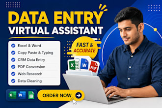 be an admin virtual assistant data entry web research data mining online works