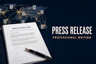 write a professional press release for your business, brand, event, or product
